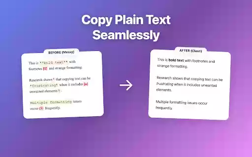 CleanClip – Copy as Plain Text  from Chrome web store to be run with OffiDocs Chromium online
