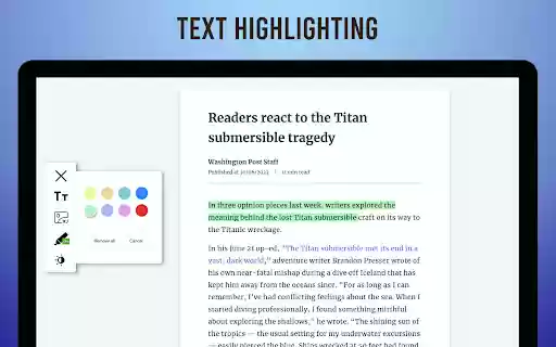Clean Reader Read without distractions  from Chrome web store to be run with OffiDocs Chromium online