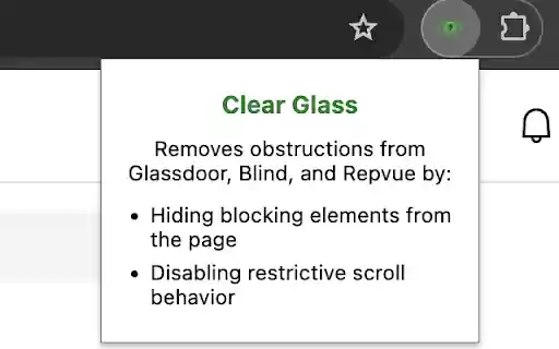 Clear Glass  from Chrome web store to be run with OffiDocs Chromium online