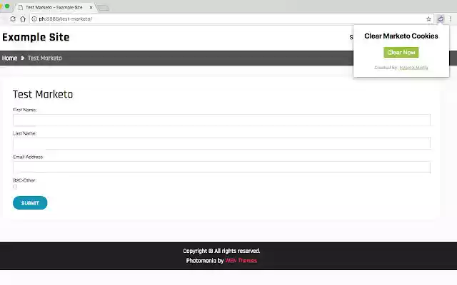 Clear Marketo Cookies  from Chrome web store to be run with OffiDocs Chromium online
