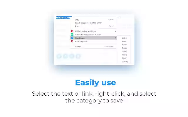 ClickSave  from Chrome web store to be run with OffiDocs Chromium online