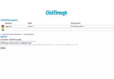 ClickThrough  from Chrome web store to be run with OffiDocs Chromium online