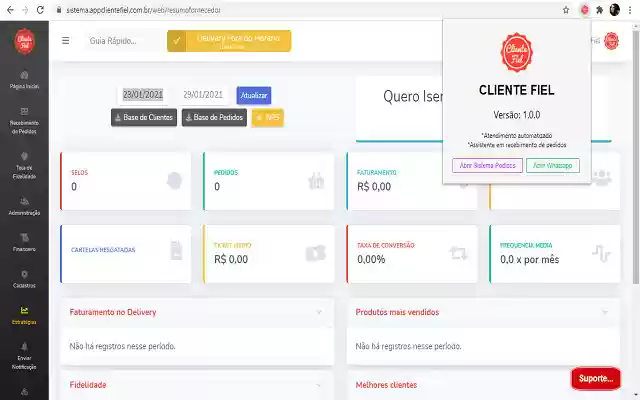 Cliente Fiel  from Chrome web store to be run with OffiDocs Chromium online