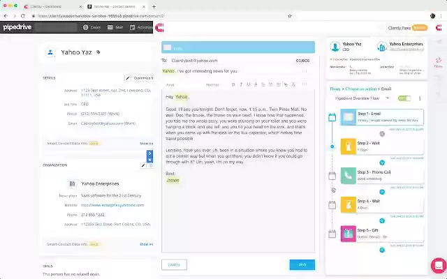 Clientisch für Pipedrive aus dem Chrome-Webshop zur Ausführung mit OffiDocs Chromium online