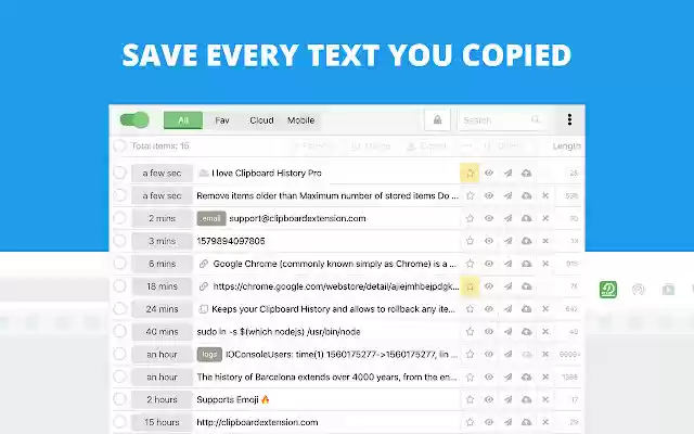 Clipboard History Pro: best productivity tool  from Chrome web store to be run with OffiDocs Chromium online