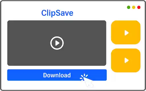 ClipSave Video Downloader  from Chrome web store to be run with OffiDocs Chromium online