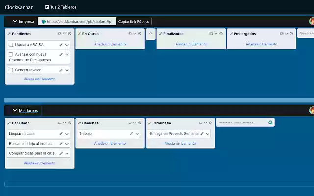 ClockKanban Kanban Board for Free from Chrome web store to be run with OffiDocs Chromium online ClockKanban Kanban Board for Free from Chrome web store to be run with OffiDocs Chromium online