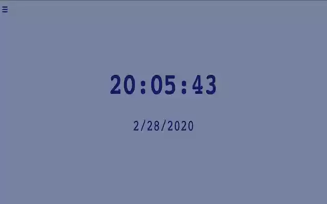 Clock Tab by Scamah  from Chrome web store to be run with OffiDocs Chromium online