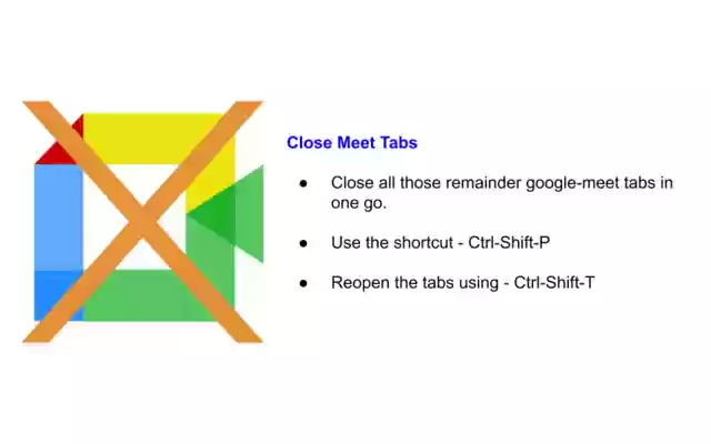 Close Meet Tabs  from Chrome web store to be run with OffiDocs Chromium online