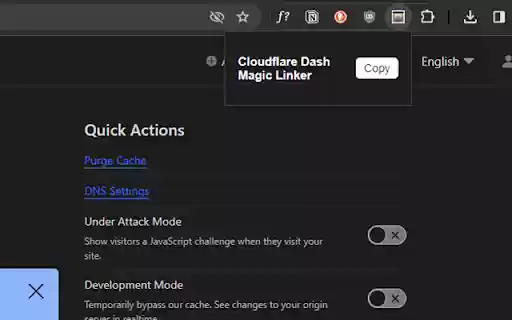 Cloudflare Magic Linker  from Chrome web store to be run with OffiDocs Chromium online
