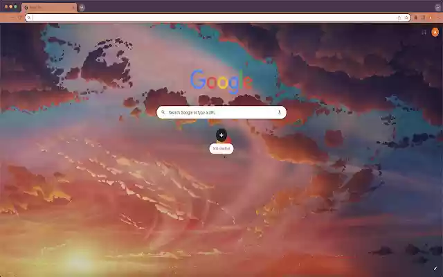 Cloudy Sunset Theme  from Chrome web store to be run with OffiDocs Chromium online