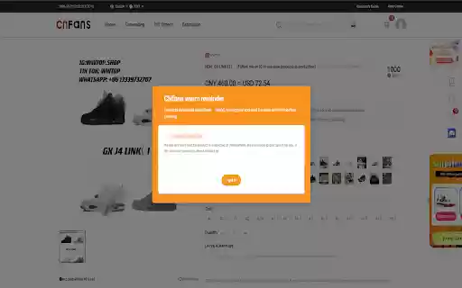 CNFans Warm Reminder Remover from Chrome web store to be run with OffiDocs Chromium online CNFans Warm Reminder Remover from Chrome web store to be run with OffiDocs Chromium online