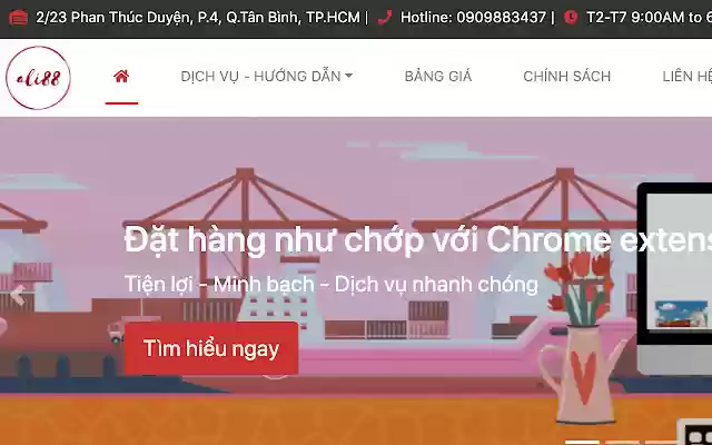 Công cụ đặt hàng Ali88vn  from Chrome web store to be run with OffiDocs Chromium online