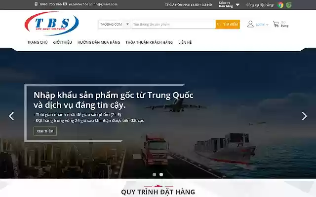 Công cụ đặt hàng Tbs  from Chrome web store to be run with OffiDocs Chromium online