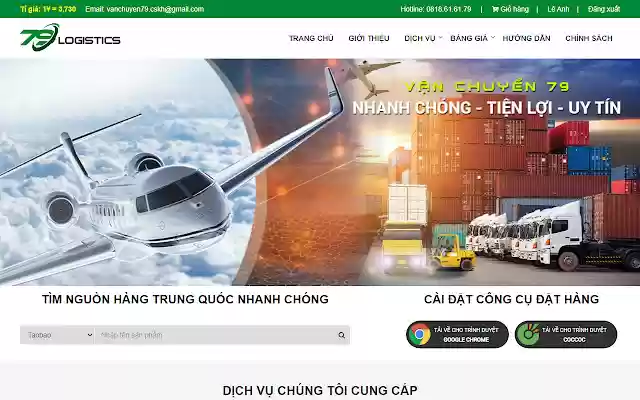 Công cụ đặt hàng Vanchuyen79.com  from Chrome web store to be run with OffiDocs Chromium online