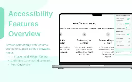 Cocoon Accessibility  Focus Extension  from Chrome web store to be run with OffiDocs Chromium online