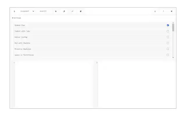 Code Beautifier (JS, CSS, HTML)  from Chrome web store to be run with OffiDocs Chromium online