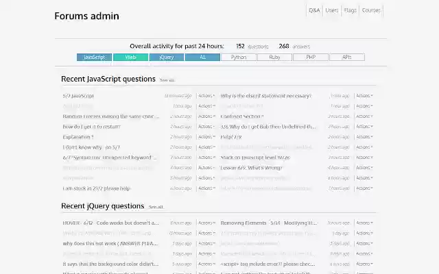 Codecademy Admin Page Updater  from Chrome web store to be run with OffiDocs Chromium online