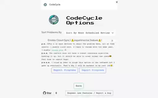 CodeCycle  from Chrome web store to be run with OffiDocs Chromium online