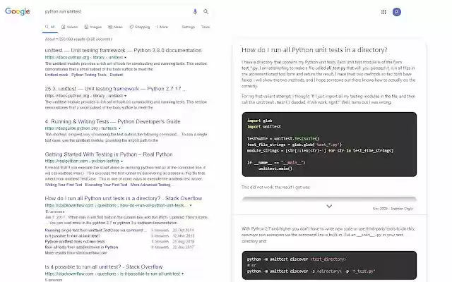 Code Search  from Chrome web store to be run with OffiDocs Chromium online