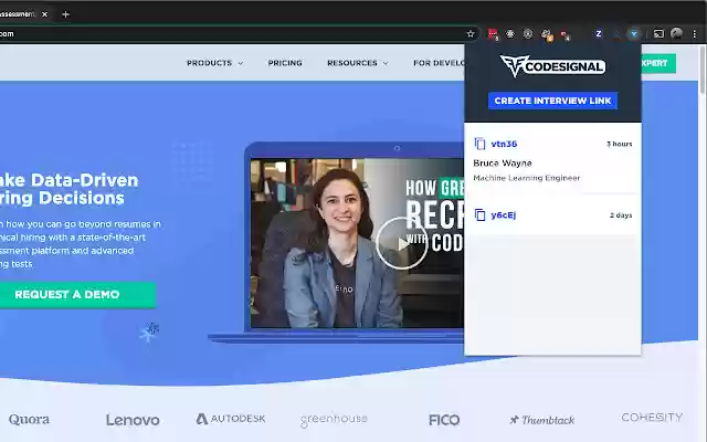 CodeSignal from Chrome web store to be run with OffiDocs Chromium online CodeSignal from Chrome web store to be run with OffiDocs Chromium online