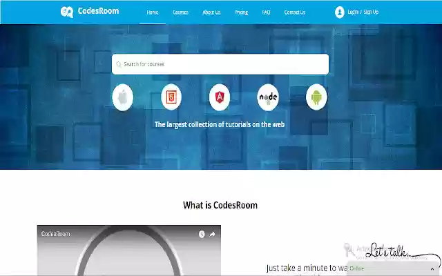 Codesroom Screen Share  from Chrome web store to be run with OffiDocs Chromium online