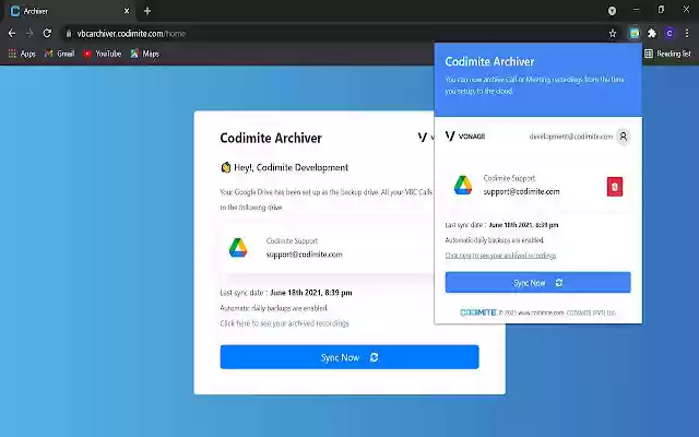 Codimite Archiver from Chrome web store to be run with OffiDocs Chromium online Codimite Archiver from Chrome web store to be run with OffiDocs Chromium online