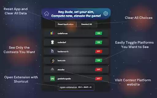 CodingDude Contest Reminder  from Chrome web store to be run with OffiDocs Chromium online