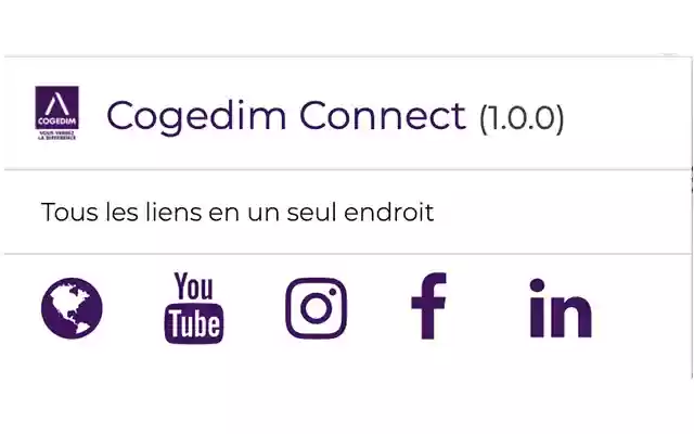 Cogedim Connect from Chrome web store to be run with OffiDocs Chromium online Cogedim Connect from Chrome web store to be run with OffiDocs Chromium online
