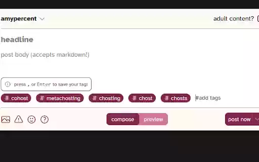 Cohost Tag Groups  from Chrome web store to be run with OffiDocs Chromium online