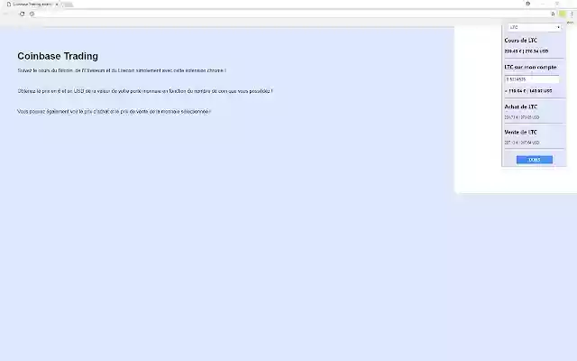 Coinbase Trading  from Chrome web store to be run with OffiDocs Chromium online