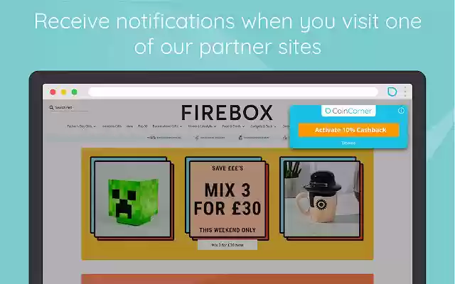 CoinCorner Earn Bitcoin  from Chrome web store to be run with OffiDocs Chromium online