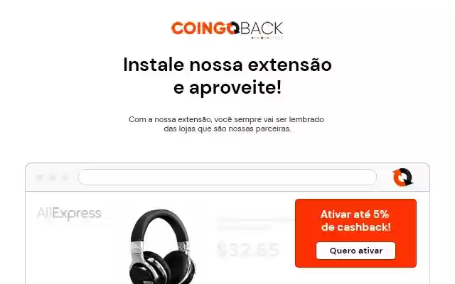 Coingoback  from Chrome web store to be run with OffiDocs Chromium online