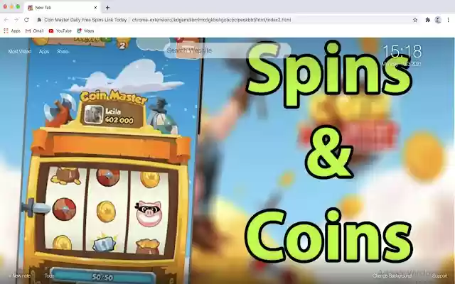 Coin Master Daily Free Spins Link Today  from Chrome web store to be run with OffiDocs Chromium online