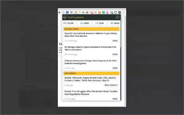 Cointelegraph — Bitcoin  Ethereum News  from Chrome web store to be run with OffiDocs Chromium online