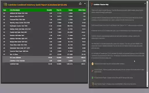 Cointicker Xtension v1.3  from Chrome web store to be run with OffiDocs Chromium online