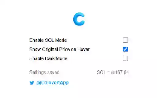 Coinvert from Chrome web store to be run with OffiDocs Chromium online Coinvert from Chrome web store to be run with OffiDocs Chromium online