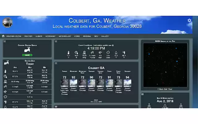 Colbert Weather  from Chrome web store to be run with OffiDocs Chromium online