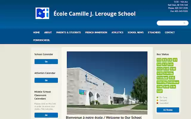 Die École Camille J. Lerouge-Schule aus dem Chrome-Webshop wird mit OffiDocs Chromium online betrieben