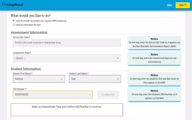 Collegeboard MP3  from Chrome web store to be run with OffiDocs Chromium online