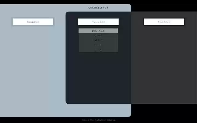 Colorblendy from Chrome web store to be run with OffiDocs Chromium online Colorblendy from Chrome web store to be run with OffiDocs Chromium online