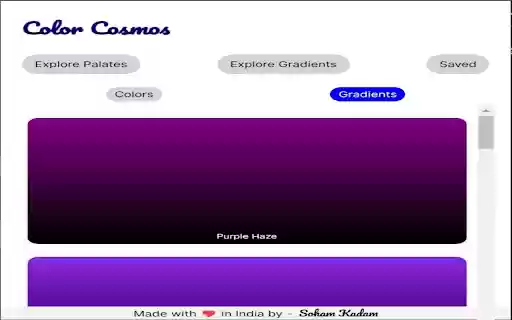 Color Cosmos  from Chrome web store to be run with OffiDocs Chromium online