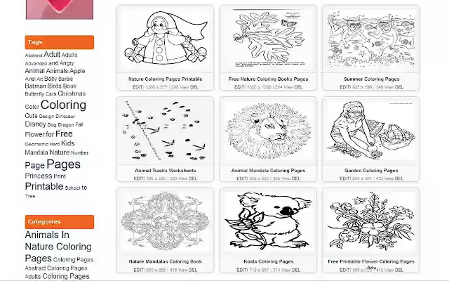 Coloring Pages for Kids  from Chrome web store to be run with OffiDocs Chromium online