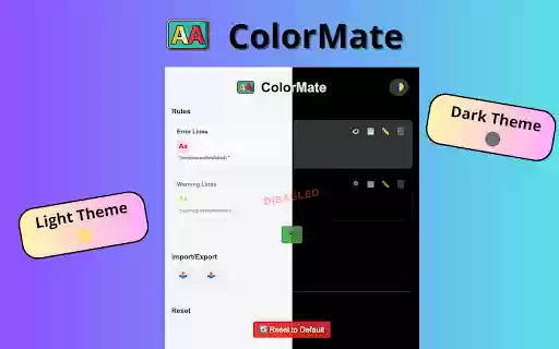 ColorMate  from Chrome web store to be run with OffiDocs Chromium online