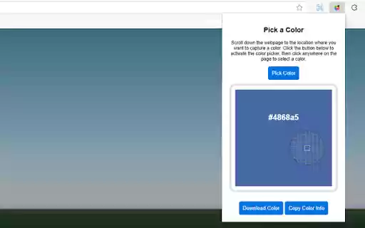 Color Picker Extension  from Chrome web store to be run with OffiDocs Chromium online