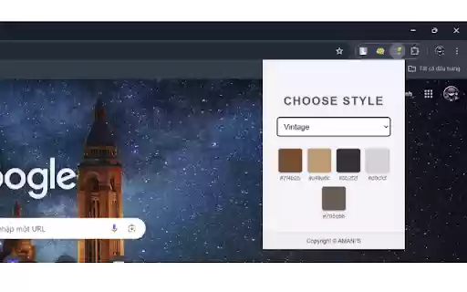 Color Suggestion Extension  from Chrome web store to be run with OffiDocs Chromium online