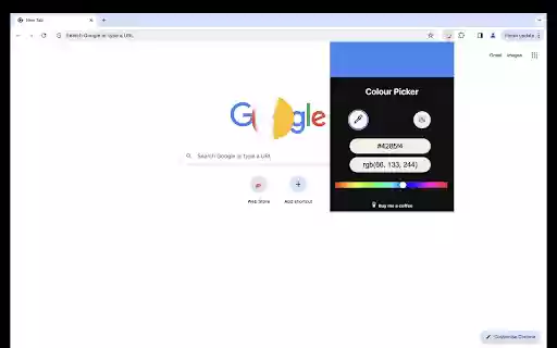 Pemilih Warna dari toko web Chrome akan dijalankan dengan OffiDocs Chromium online