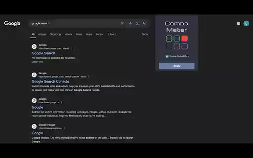 Combo Meter  from Chrome web store to be run with OffiDocs Chromium online