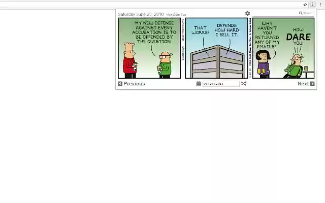 Comedy Corner Dilbert from Chrome web store to be run with OffiDocs Chromium online Comedy Corner Dilbert from Chrome web store to be run with OffiDocs Chromium online