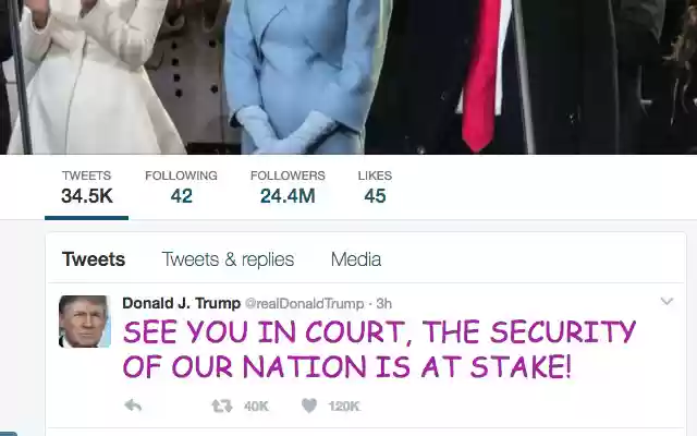 Comic Trump  from Chrome web store to be run with OffiDocs Chromium online